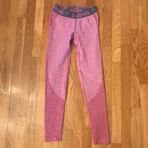 Gymshark flex leggings in pink, size small